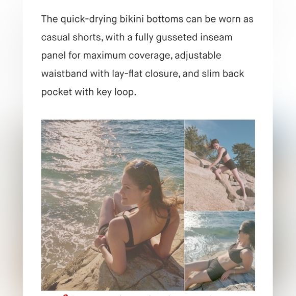 JUNIPERS | quick dry hybrid swim bikini bottoms - Picture 5 of 5